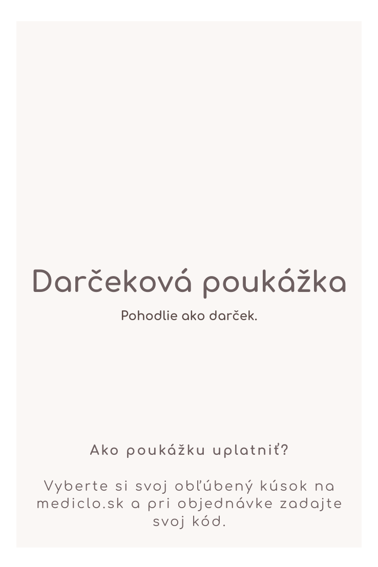 Ako poukážku uplatniť Vyberte si svoj obľúbený kúsok na mediclo.sk a pri objednávke zadajte svoj unikátny kód.